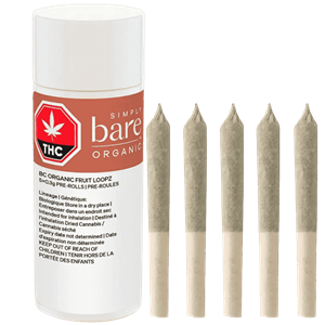 Simply Bare, BC Organic Fruit Loopz Pre Rolls, 5pk (1.5g)