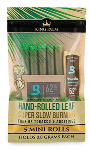 King Palm Hand-Rolled Leaf - 5 Mini rolls