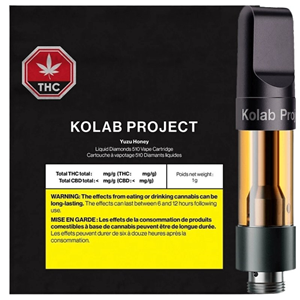 Kolab Project - Yuzu Honey Diamonds 510 Cartridge - 1G