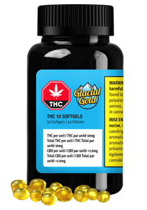 Glacial Gold - THC 10mg - 50pk Caps