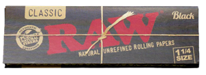 Raw Papers - Black 1 ¼