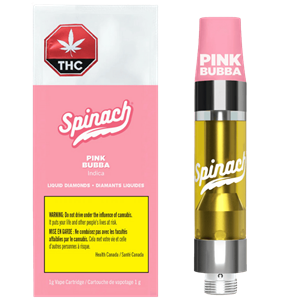 Spinach - Pink Bubba Liquid Diamonds Blend Vape Cartridge - 1G