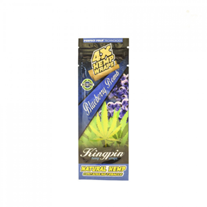 Kingpin Hemp Wraps - 4 Pack (Blueberry)