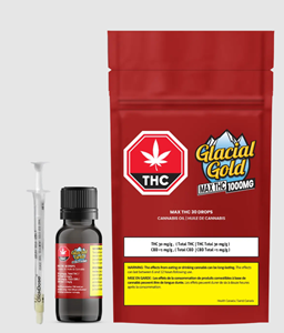 Glacial Gold - THC 30mg - 30mL Oil