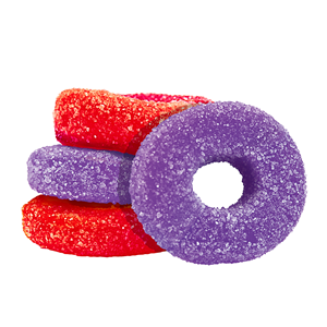 Olli O'S - Sour Grape & Strawberry Thc/Cbc/Cbd Chews - 14G