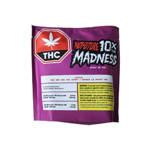 No Future - 10X The Madness: The Red One Indica Thc Gummies - 100G