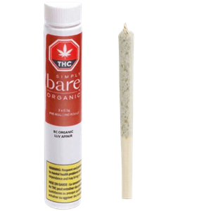 Simply Bare - Bc Organic Luv Affair Pre-Roll Lto - 1.5G