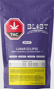 Blast - Lunar Eclipse Live Rosin Cbn 1:1 Chews - 4G