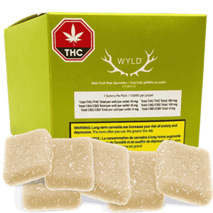 Wyld - Real Fruit Pear Thc:Cbg Gummies 10X1Pc - 40G