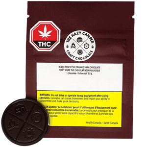 Hazy Camper - Black Forest THC Organic Dark Chocolate