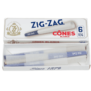 Zig Zag - White Cones - 6pk