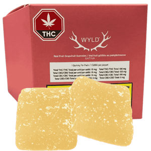 Wyld - Real Fruit Grapefruit Thc:Cbg:Cbc Gummies 10X1Pc - 40G