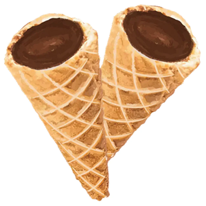 Dabble Cannabis Co. - Milk Chocolate Live Rosin Waffle Cones - 9.6G