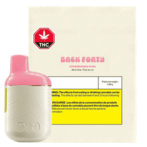 Back Forty - Strawberry Pink All-In-One Vape - 0.95G