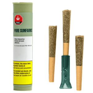 Pure Sunfarms - Pink Pineapple Rosin Infused Pre-Rolls - 1.5G