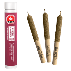 General Admission - Raspberry Twist Infused Pre-Rolls - 4788 - 1.5G