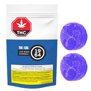 1964 - Cbg:Thc Blue Raspberry Gummies - 8.4G