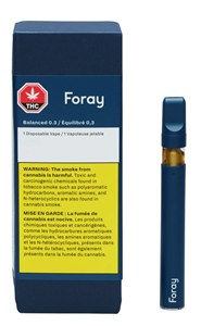 Foray - Balanced Mango Haze Disposable Vape Pen -  Hybrid 0.3G