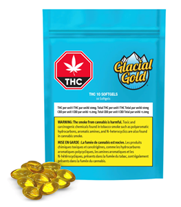 Glacial Gold - THC 10mg - 10pk Caps