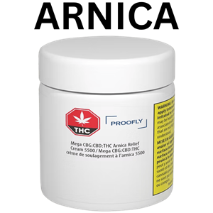 Proofly - Mega CBG+CBD+THC Arnica Relief Cream
