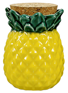 Ceramic Pineapple Stash Jar