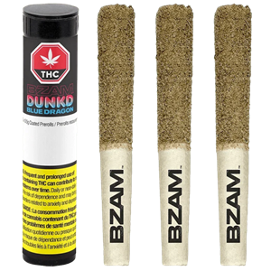 Bzam - Dunkd Blue Dragon Infused Pre-Rolls - 1.5G