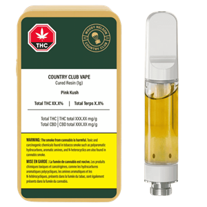 Woody Nelson Country Club - Pink Kush Cured Resin Vape Lto - 1G