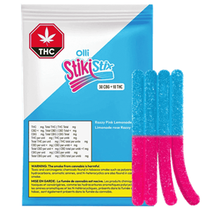 Olli Stikistix - Sour Fizzy Pink Lemonade Cbg:Thc Chews - 10G