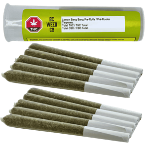 Bc Weed Co. - Lemon Bang Bang Pre-Rolls Lto - 5G
