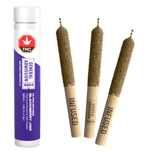 General Admission - Blackberry Jam Diamond Infused Pre-Rolls - 1.5G